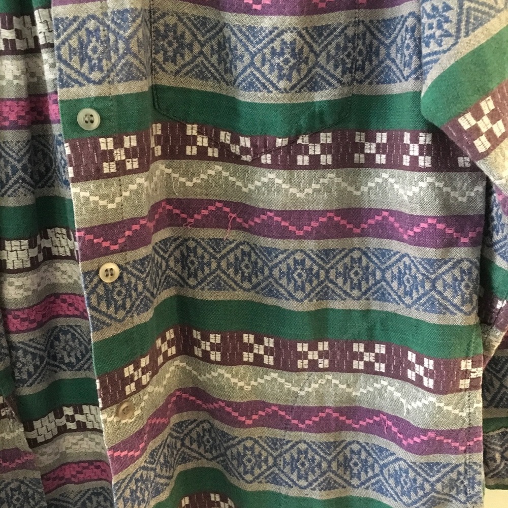 Fun print vintage button down - Picture 2 of 6